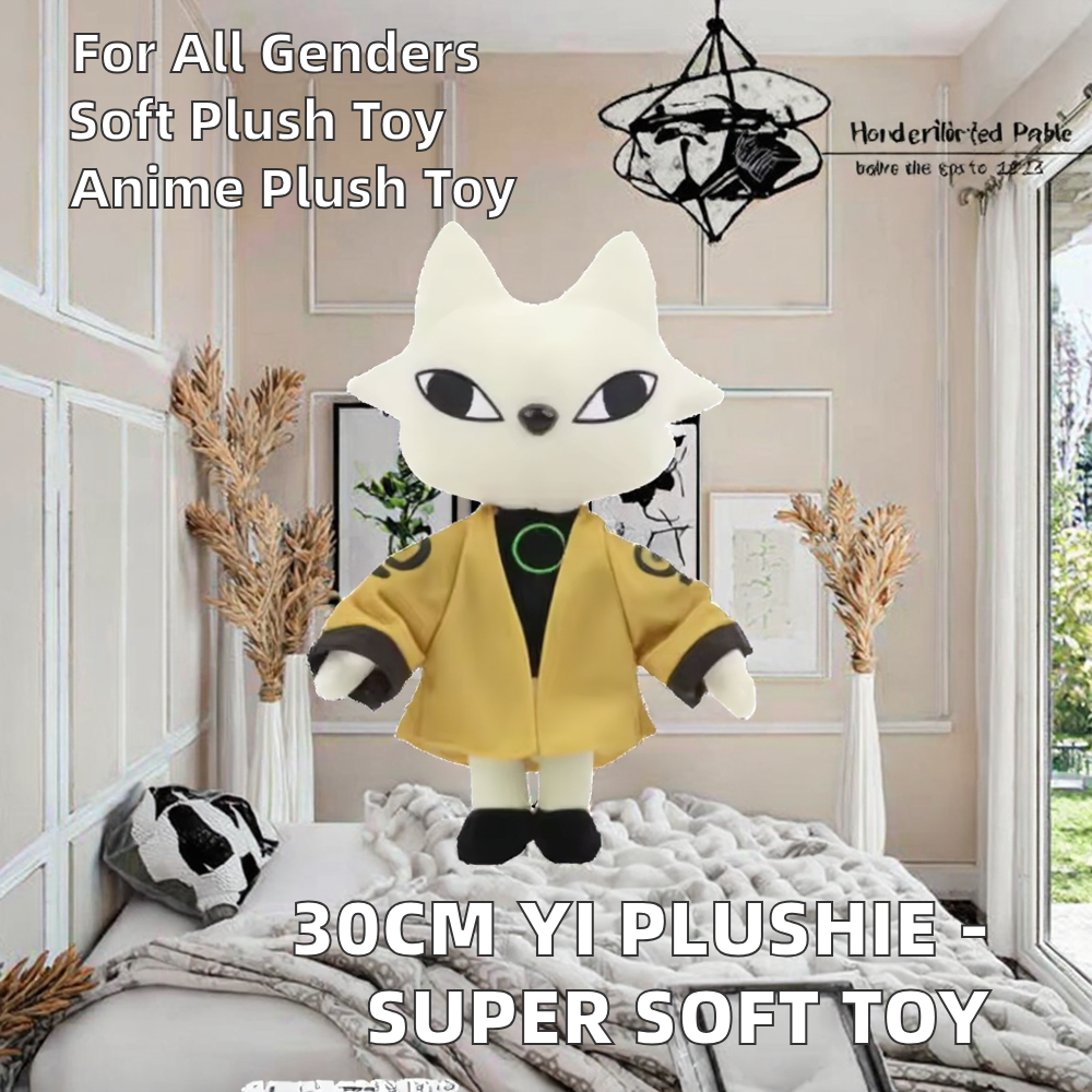 HY 30cm Yi Plushie Kawaii Anime Game Character Nine Sols Soft Stuffed Figure Super Soft Plush Toy with PP Cotton Filling
