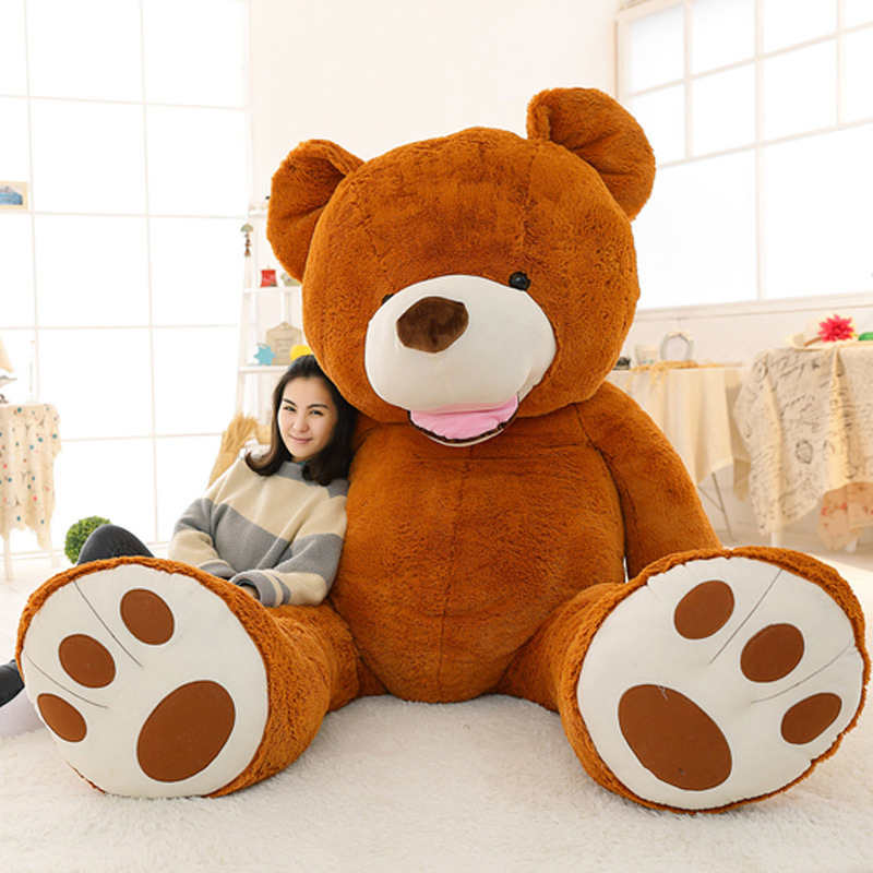 Wholesale Big Size American Teddy Bear Stuffed Animal Plush Toy Giant Huge Brown Teddy Bear Human Size