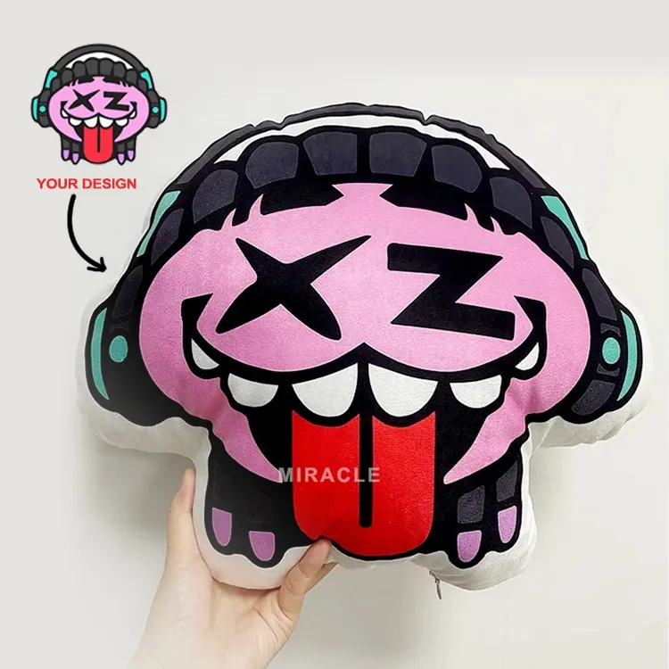 Customize Plush Stuffed Human Shaped Throw Pillow Die Cut Character Pillows Cushion