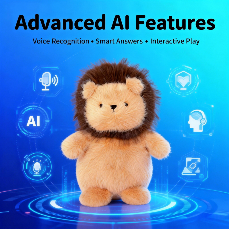 ODM AI Smart Super Soft Plush Bear Toy Intelligent Companion That Sings Speaks Multiple Languages Baby Bedtime Early Education