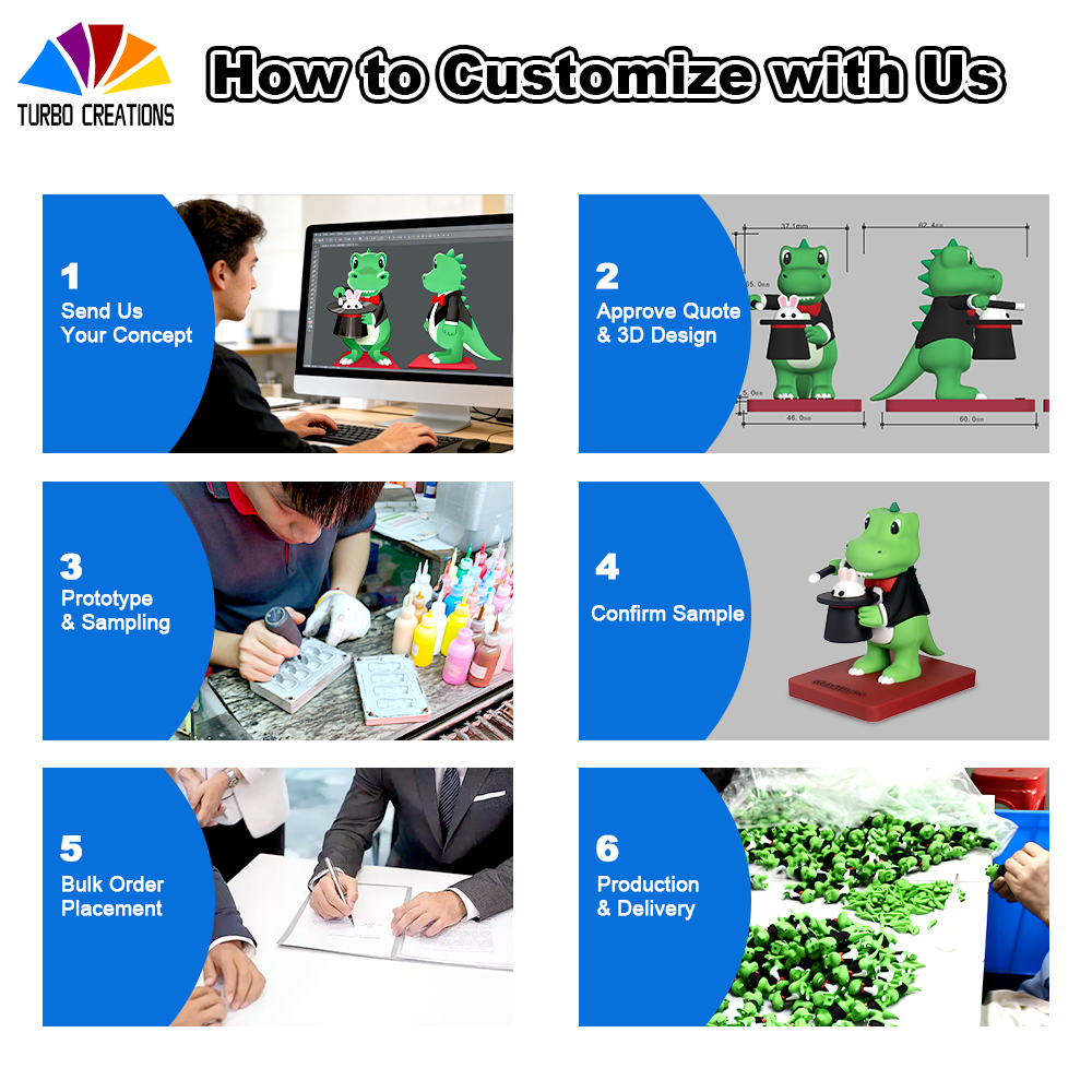 15 Years Factory Custom Made Kawaii 3D Cartoon PVC Miniature Doll Custom Kawaii Action Figure Model Decoration Toy