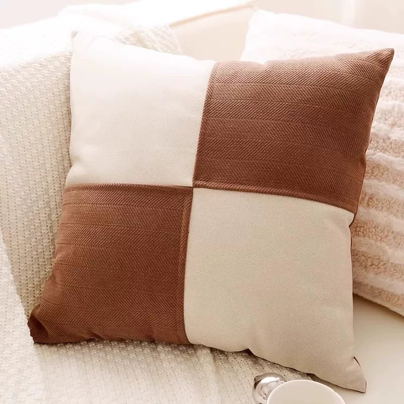 Plush Fabric Sofa Throw Pillow Soft Back Cushion for Sofa Bed Office Chair