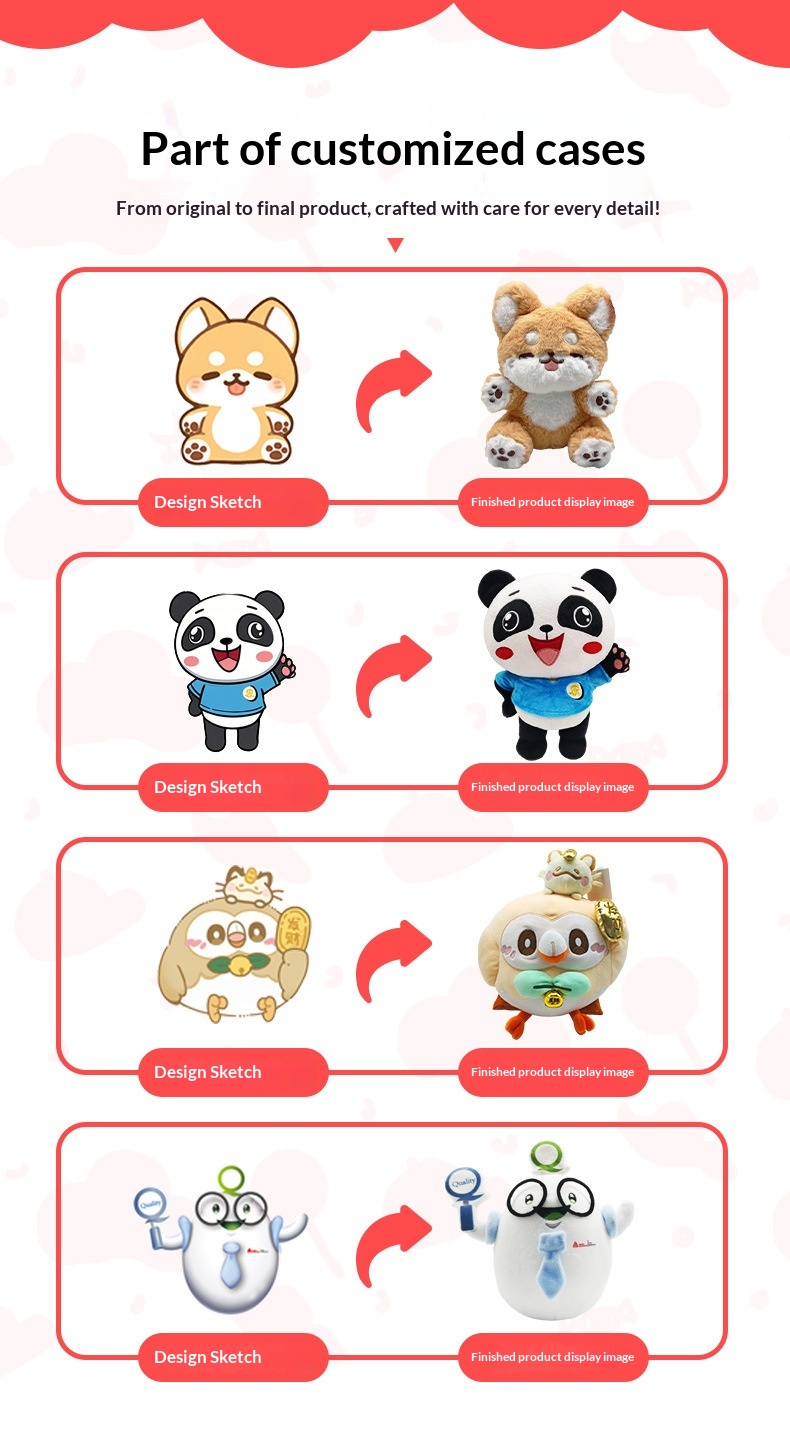 Cute Tiger Mascot Plushies Custom Plush Toys Stuffed Animal Toys for Children Amusement Park Souvenir Soft Toys Gift Wholesale