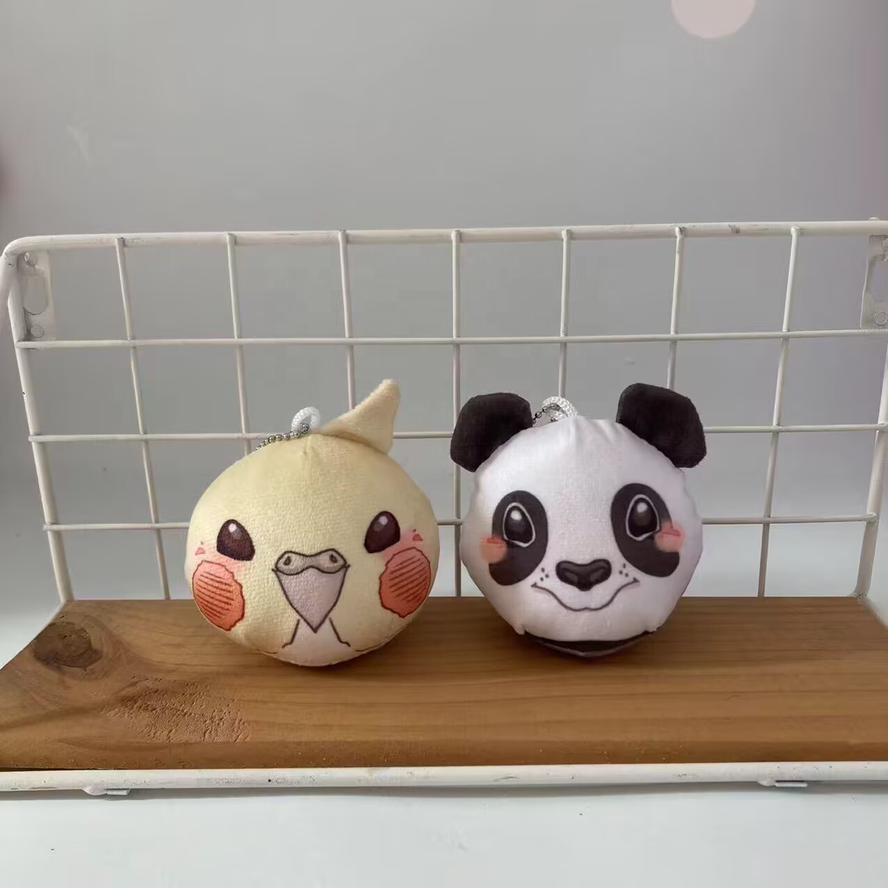 Custom Eco-Friendly Durable Cute Cartoon Anime Round Soft Plush Filling Key Chain Fashion Design Manjuu Charm with Sound