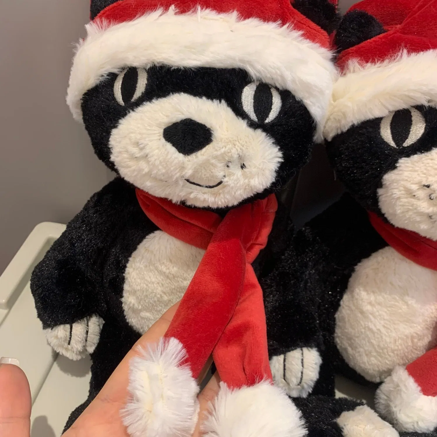 Lucky Christmas Cat Plush Toy Holiday Edition Festive Companion