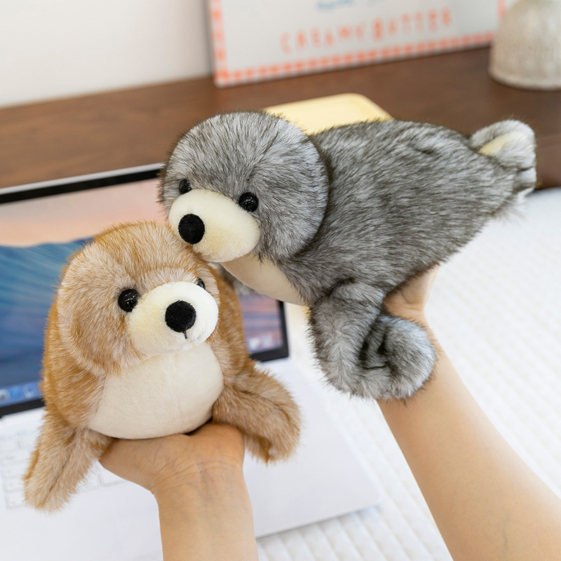 CHIQUE Simulation Sea Lion Plush Toy Soft Realistic Fur Seal Stuffed Plush Toys Birthday Gifts for Kids