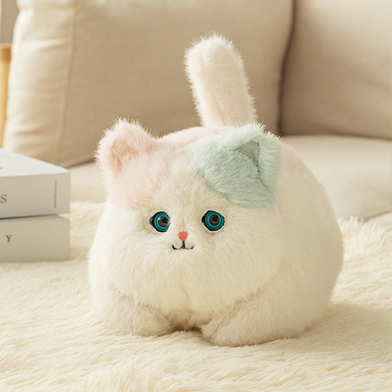AI Smart Realistic Cat Plush Toy Emotional Companion Voice Dialogue Interactive Kitten Doll Girls Birthday Gift Wholesale