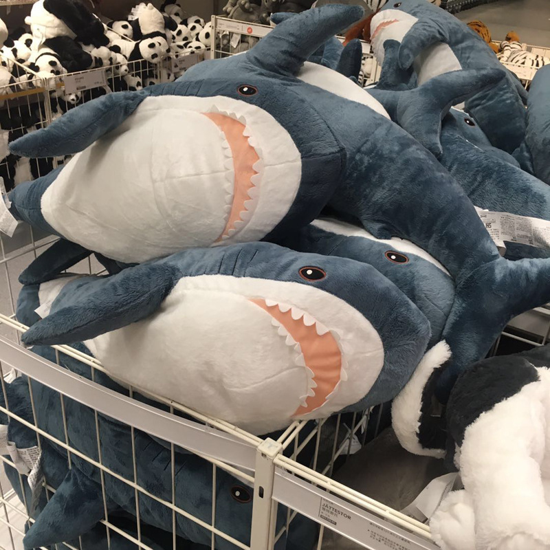 Kinqee Custom Super Soft Shark Hugging Throw Pillow Factory Astm En71 Cute Stuffed Sea Animal Plush Toy Animal Plushie Toy