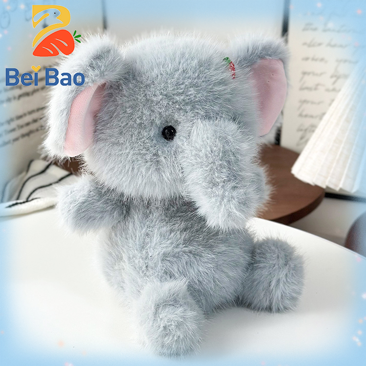 Factory Direct Supply Plush Toys Fluffy Stuffed Elephant Animal Plushies Dolls Peluches in Stock for Children Toy