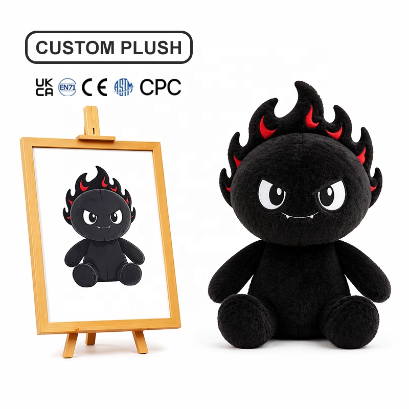 Plush Toy Custom Pixel Style Character Custom Game Mascot Stuffed Toy Manufacturer Square Design Plush Doll for Gaming Merch