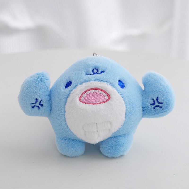 Mini Bulk Tiny Shark Plush Keychain Toys Stuffed Animal Shark Plush Keychain Toys Mini Backpack Clip on Keychain