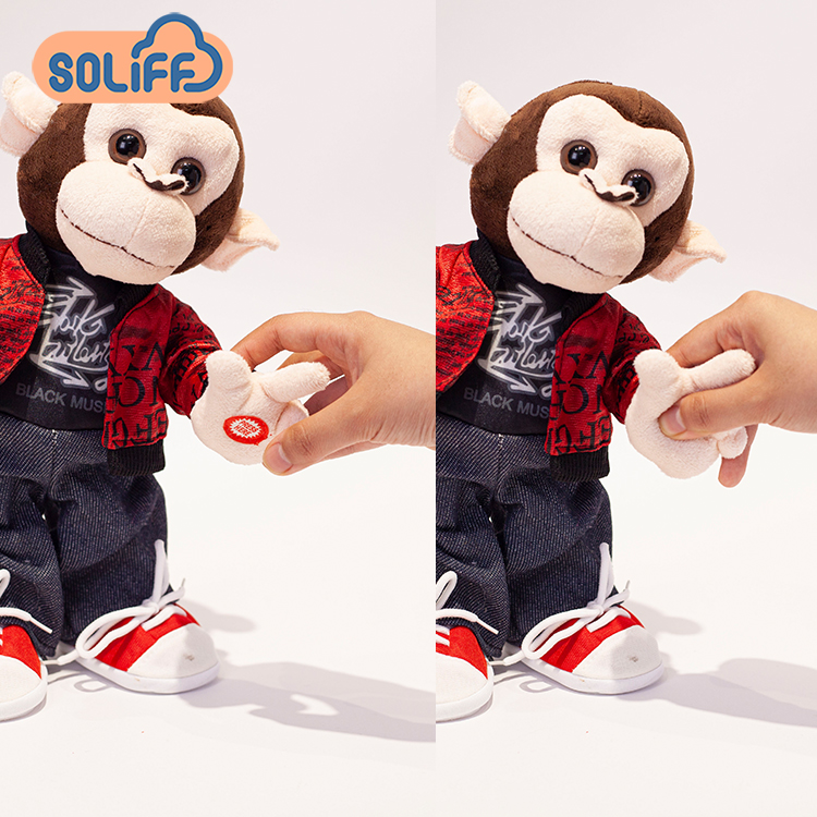 Custom Wholesale Children Gift Singing Dancing Soft Plush Animal Talking Electric Plush Toy