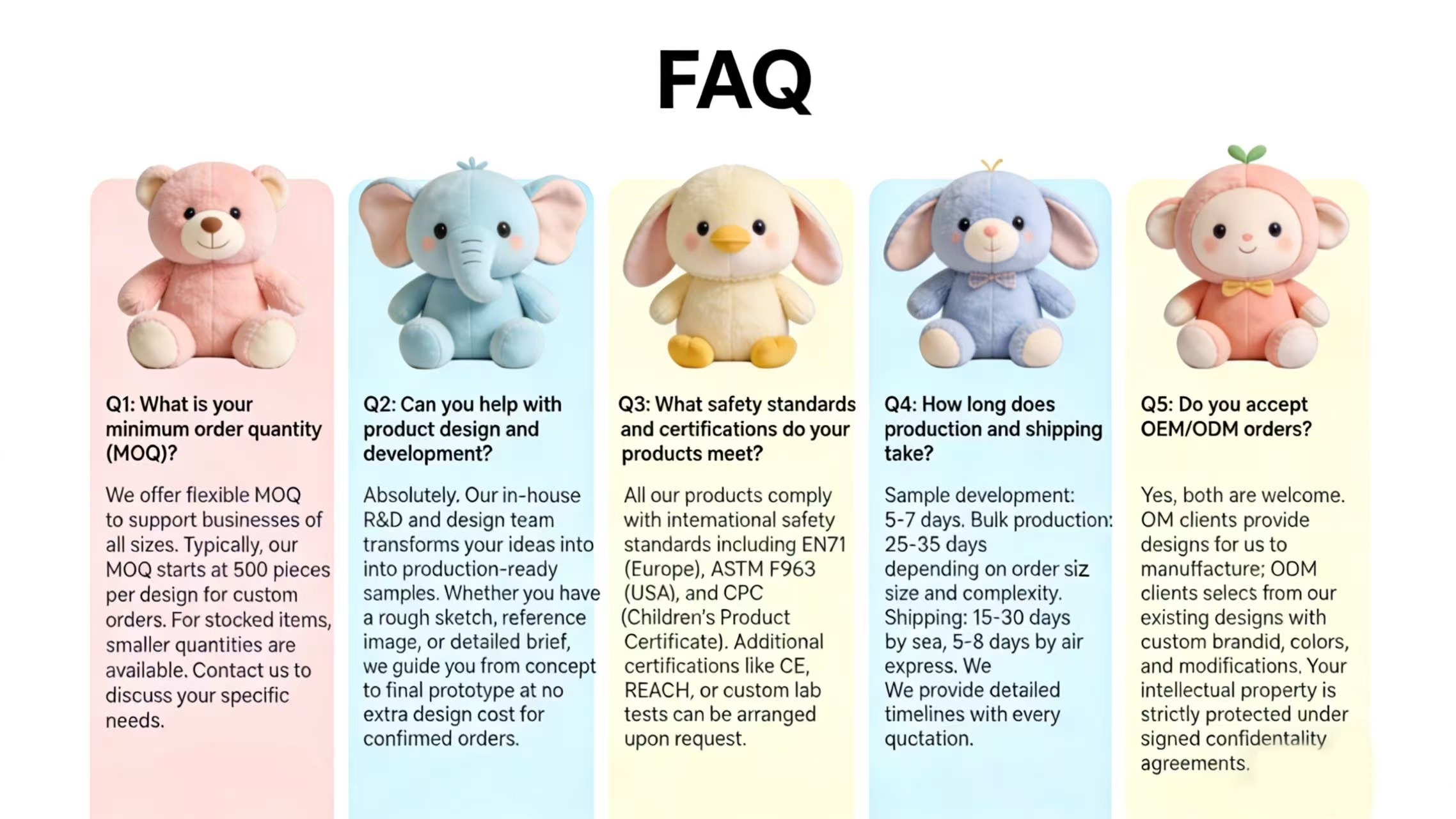 Low MOQ Custom Design Creativity Stuff Plush Doll Stuffed Animal Plushie Custom Manufacturers Anime Custom Plush Toy