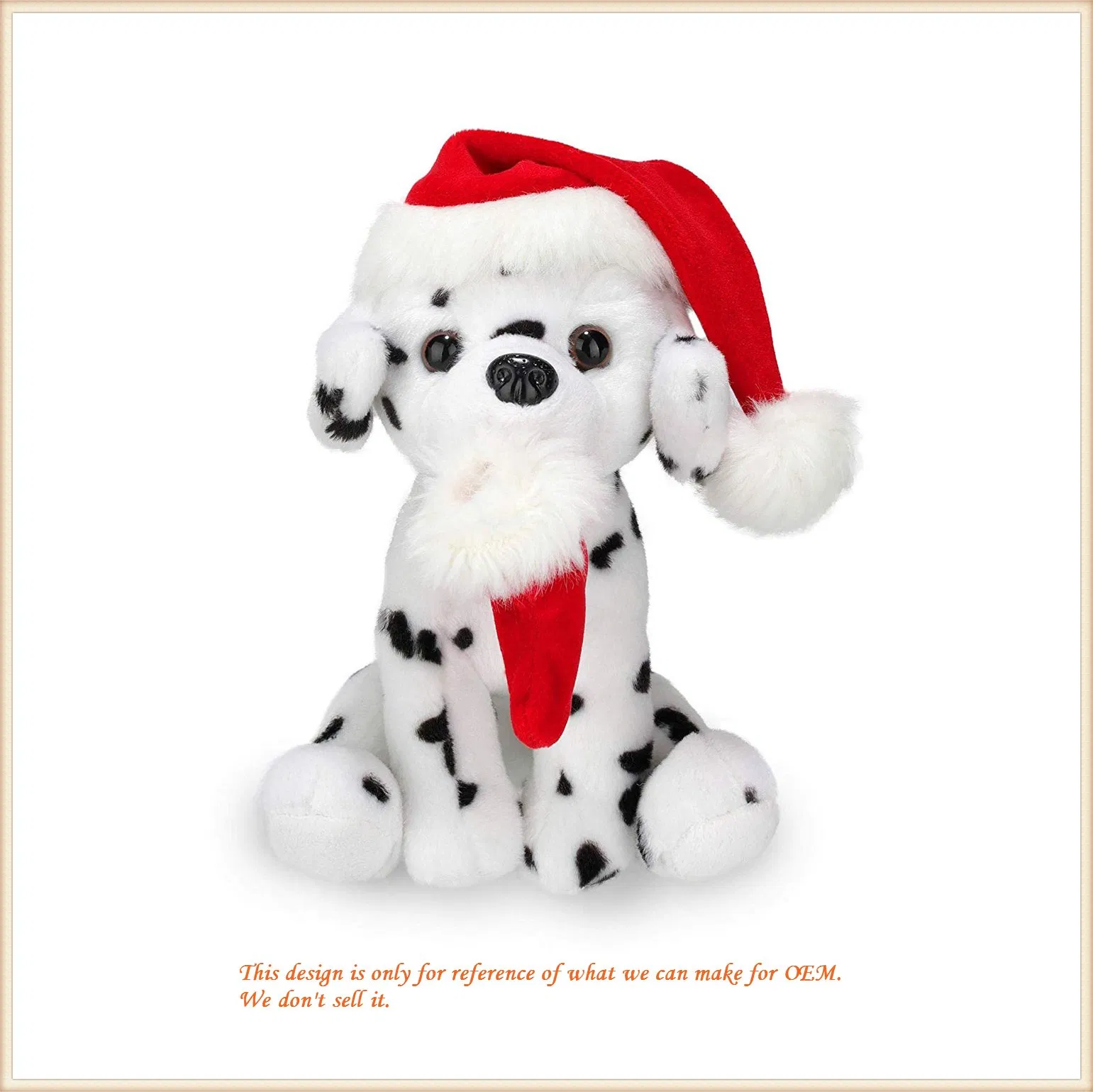 Customized Plush Dog Toy Holiday Decoration Gifts for Happy Christmas