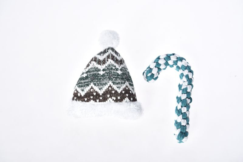 Holiday Plush Dog Toy Bundle with Durable Rope and Festive Design