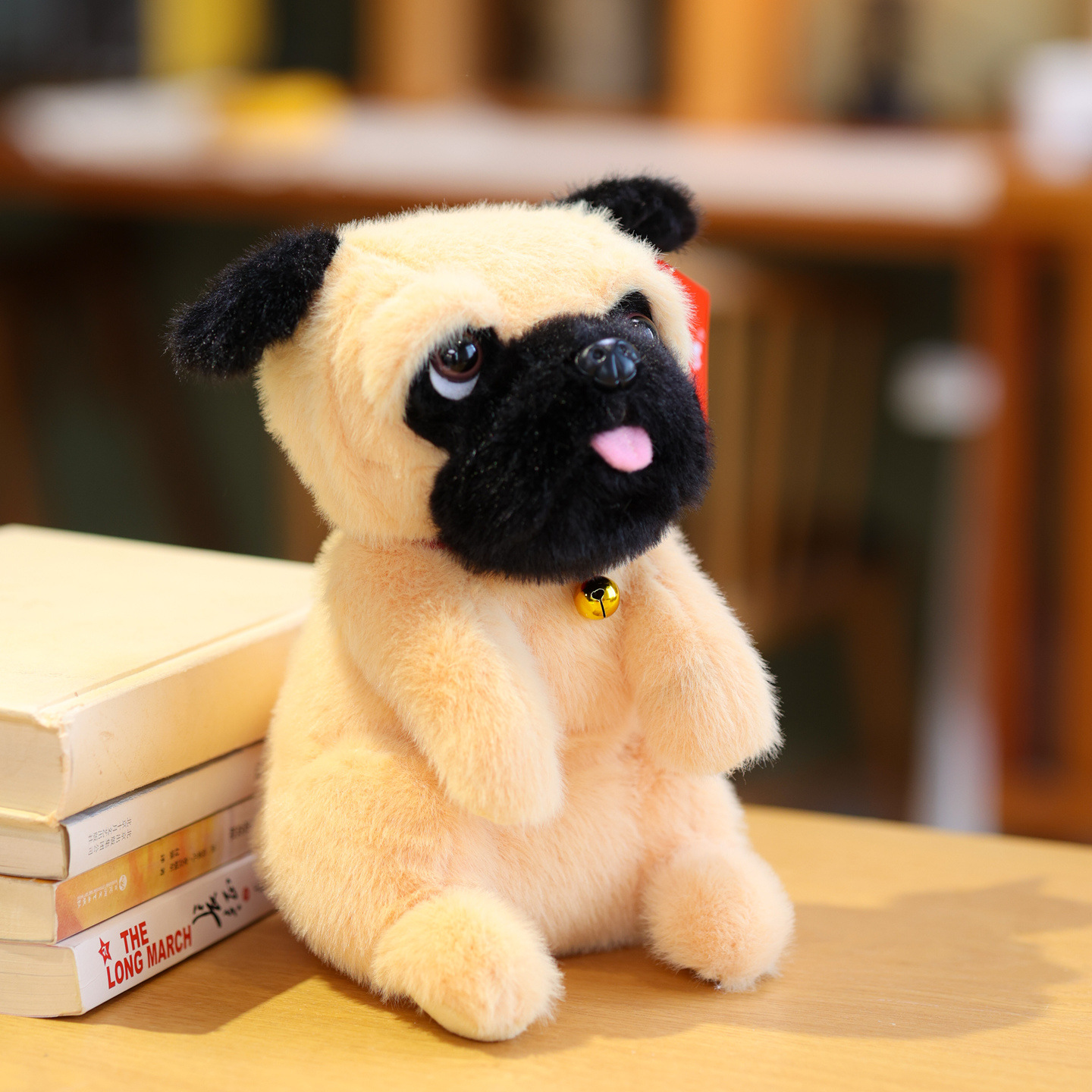Wholesale Custom 22cm Lifelike Realistic Super Soft Stuffed Dog Plush Toys Accessories Desktop Table Decor Corporate Promotional