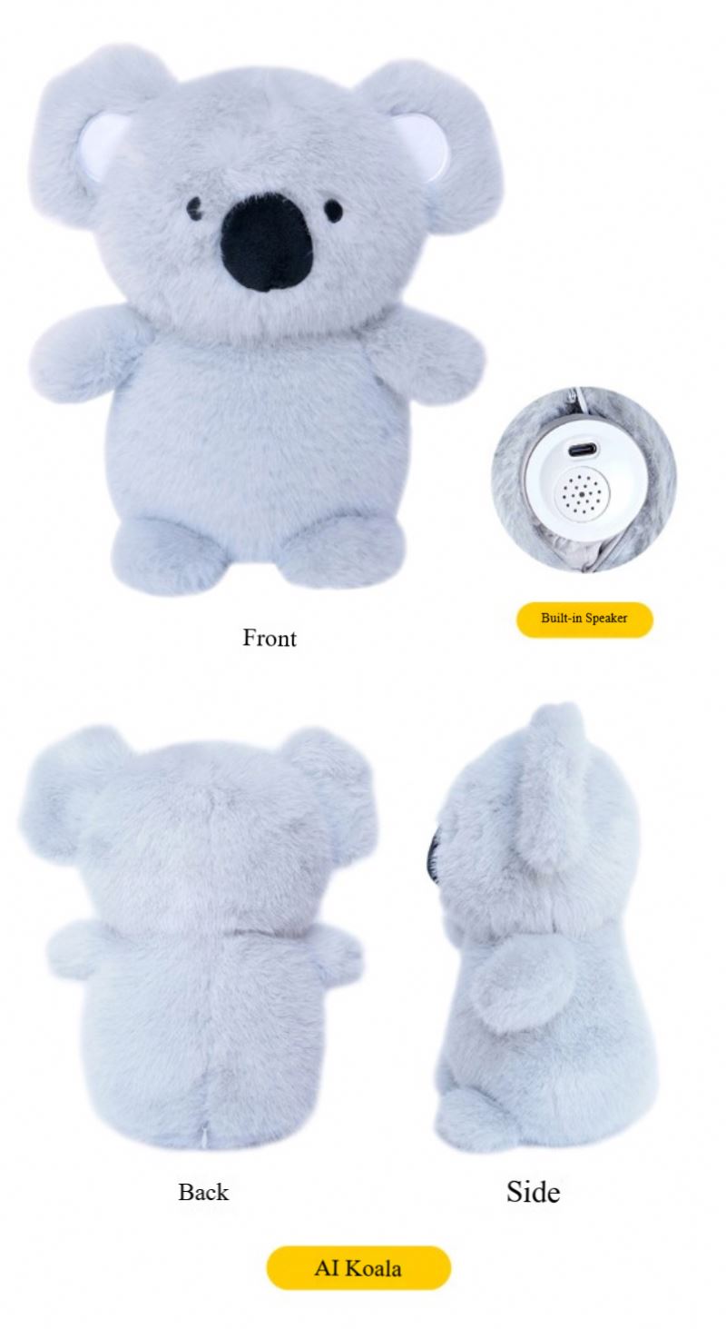 ODM AI Smart Super Soft Plush Bear Toy Intelligent Companion That Sings Speaks Multiple Languages Baby Bedtime Early Education