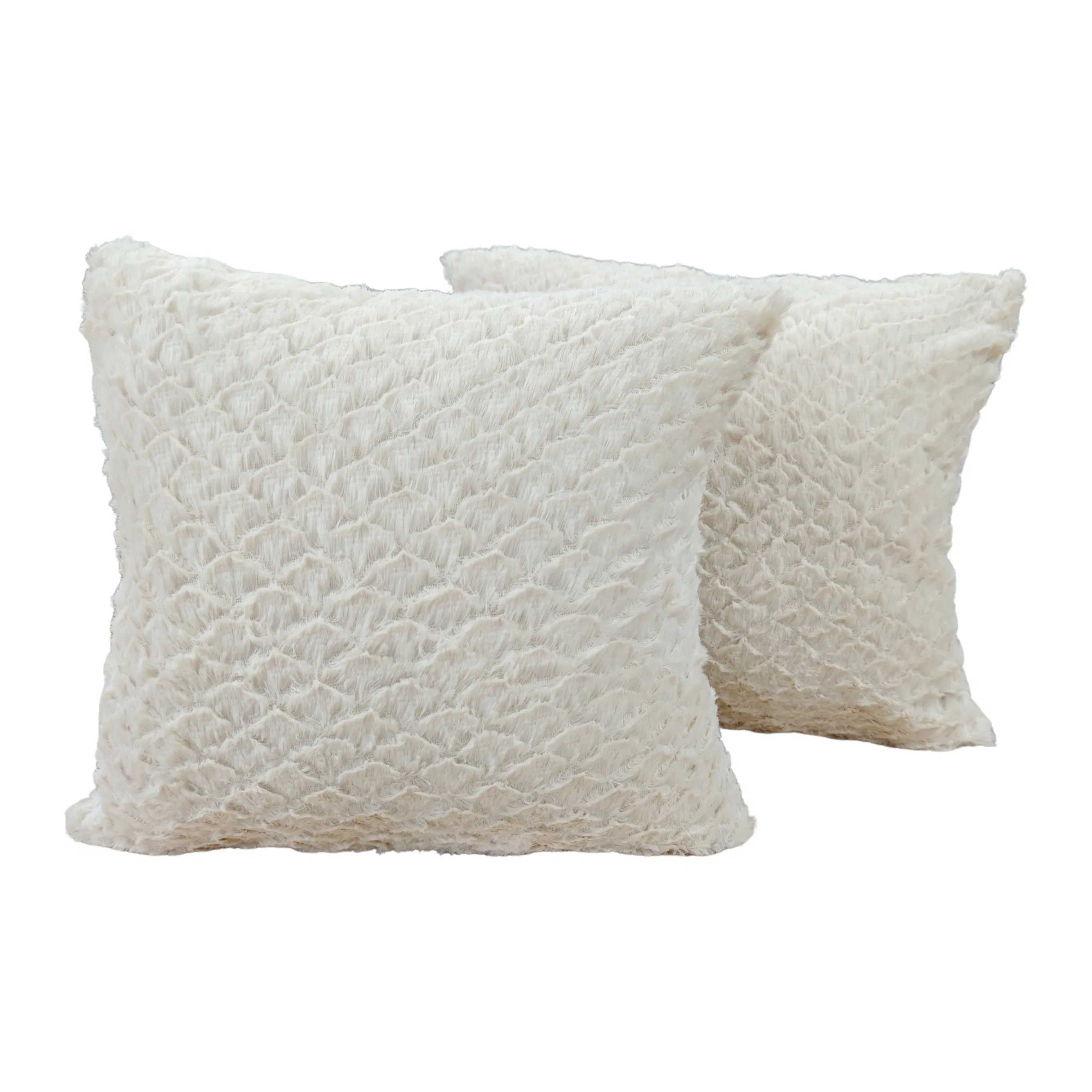 Fuzzy Plush Faux Fur Luxury Cushion Cover Pillowcase Solid Color Throw Pillow Cover