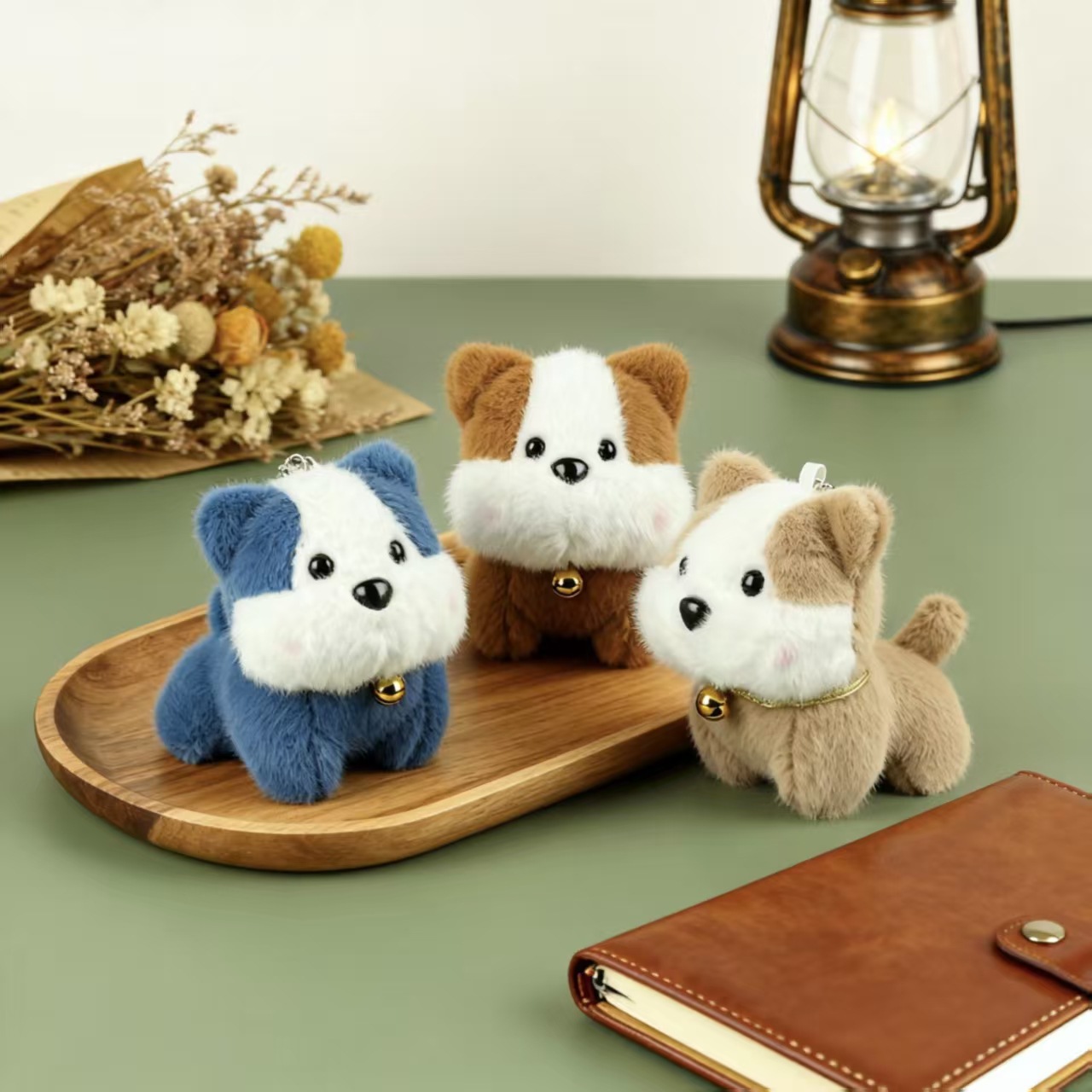 Peluche Cute Anime Plush Dog Keychain Plushie Mini Cute Cartoon Kawaii Dog Puppy Plush Keychains Toys Stuffed Animals Plush Toys