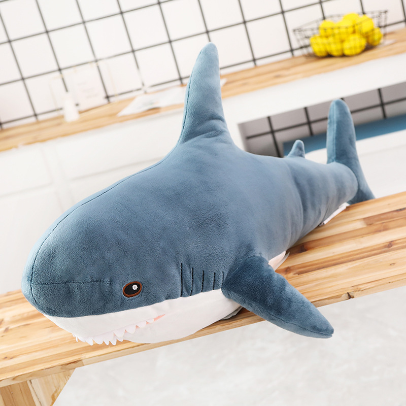 Kinqee Custom Super Soft Shark Hugging Throw Pillow Factory Astm En71 Cute Stuffed Sea Animal Plush Toy Animal Plushie Toy