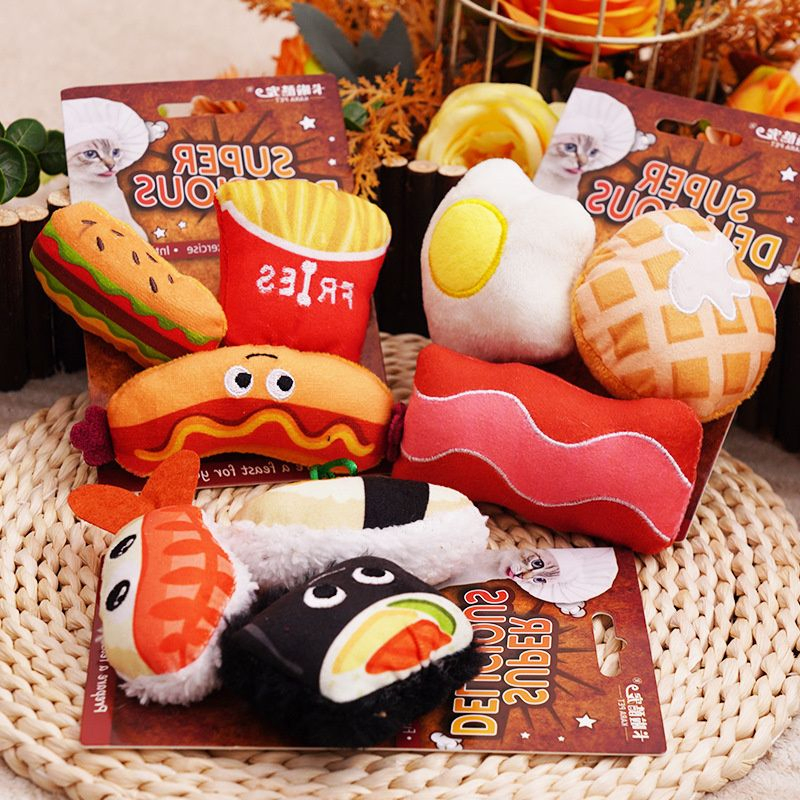 Holiday-Themed Plush Dog Toy Set for Festive Fun