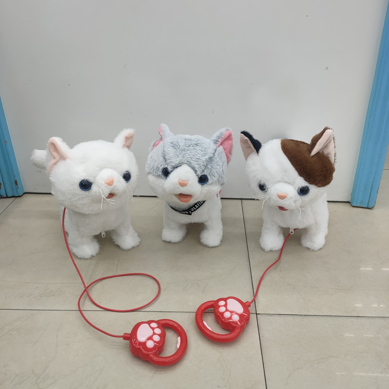 Children's Plush Toys Lick Cats Can Walk Touch Learn Words Sing Lick Tongue Shake Tail Interactive Educational Electric PP