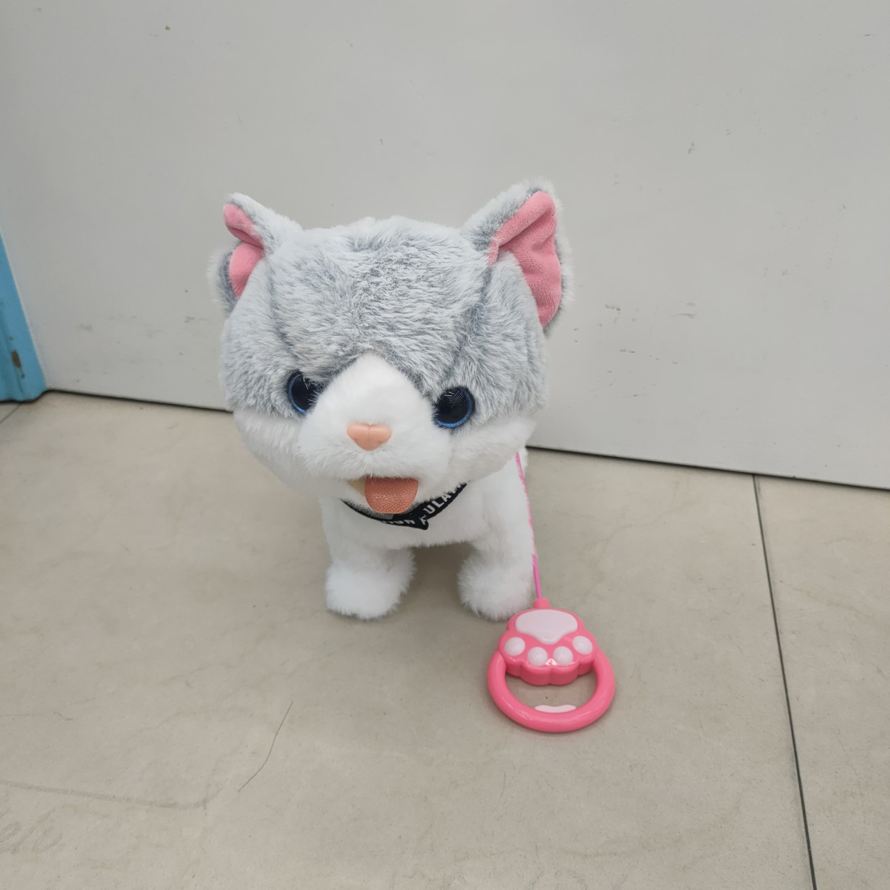 Children's Plush Toys Lick Cats Can Walk Touch Learn Words Sing Lick Tongue Shake Tail Interactive Educational Electric PP