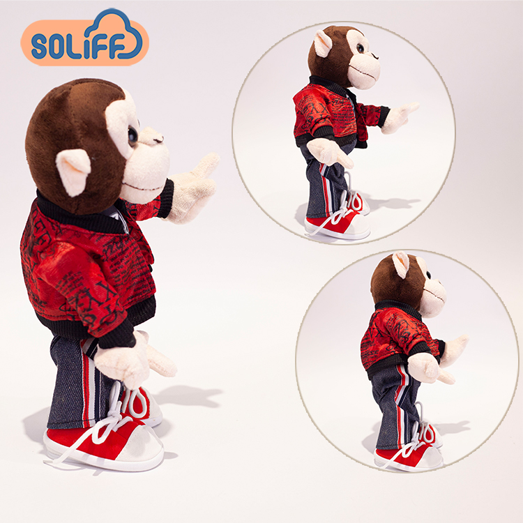 Custom Wholesale Children Gift Singing Dancing Soft Plush Animal Talking Electric Plush Toy