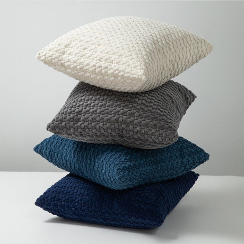 Soft Corn Grain Plush Throw Pillow, Luxury Sofa Cushion