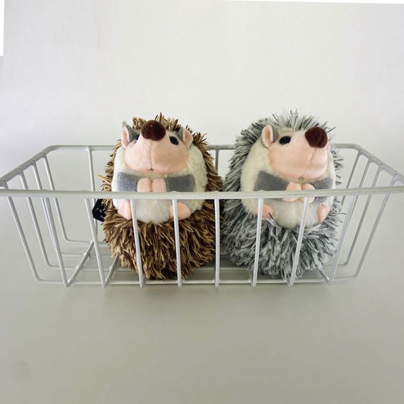 10cm Plush Hedgehog Keychain Stuffed Animal Cute Accessory Backpack Clip Christmas Birthday Gift Toy Plush Kids Pom Pom Keychain
