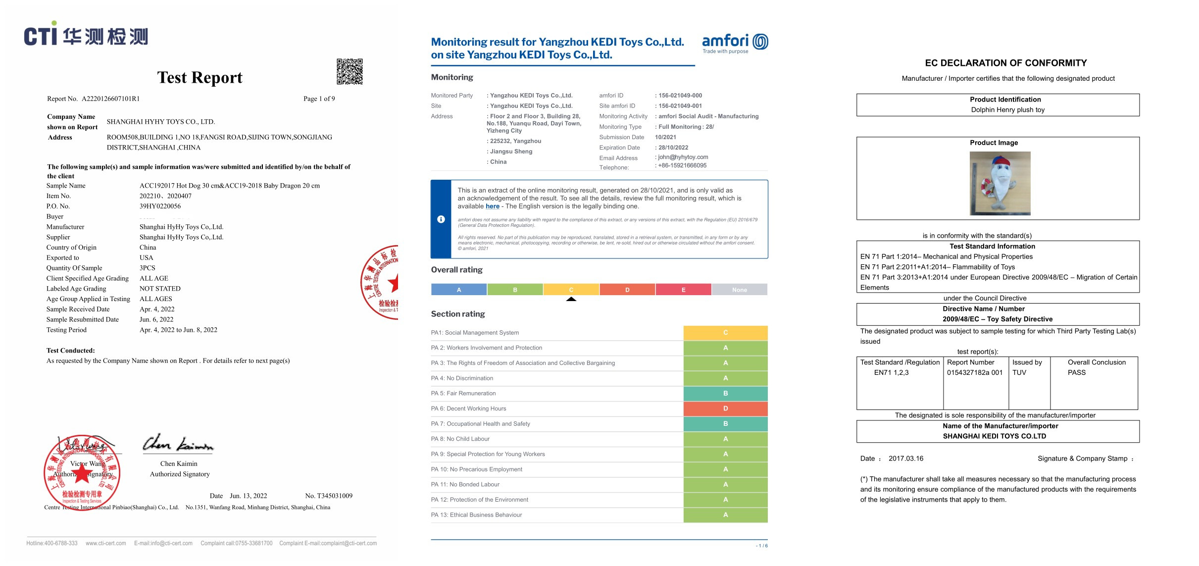 Product Qualification Certificates
