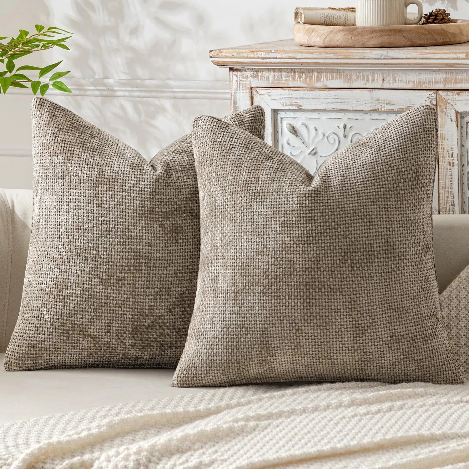 Dairui Soft Chenille Cross Stitch Pillow Cases Simple Solid Throw Pillows Plush Couch Backrest Cushions Home Decor Wholesale