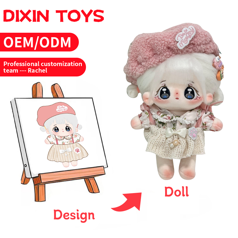Plushie Maker Low Moq Custom Stuffed Anime Figure Plush Doll 10cm 20cm 30cm Kpop Cotton Doll Customize Your Own Design