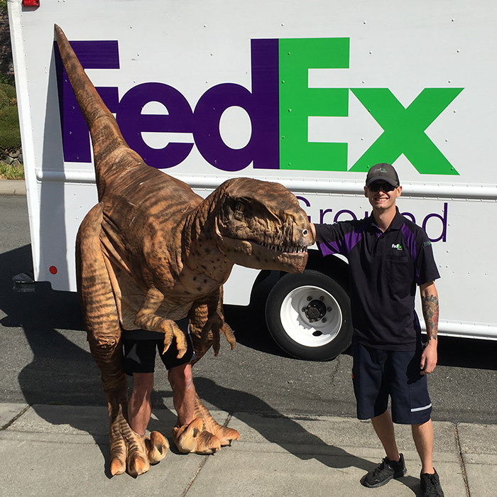 Life-size Customizable Adult Dinosaur Walking Costume Realistic Raptor Dinosaur Costumes