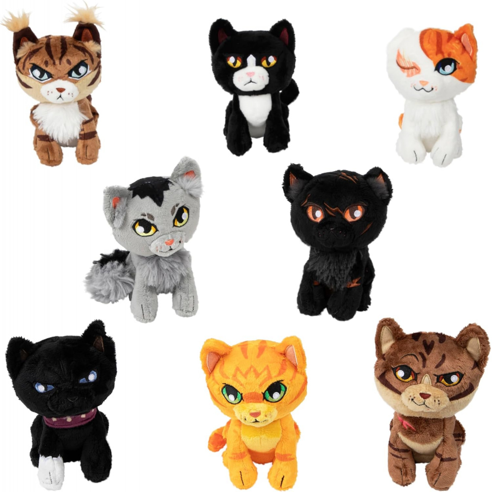 Warrior Cats Mini Mystery Plush Series 1 Blind Box Collectible Figure Toy for Anime and Book Fans