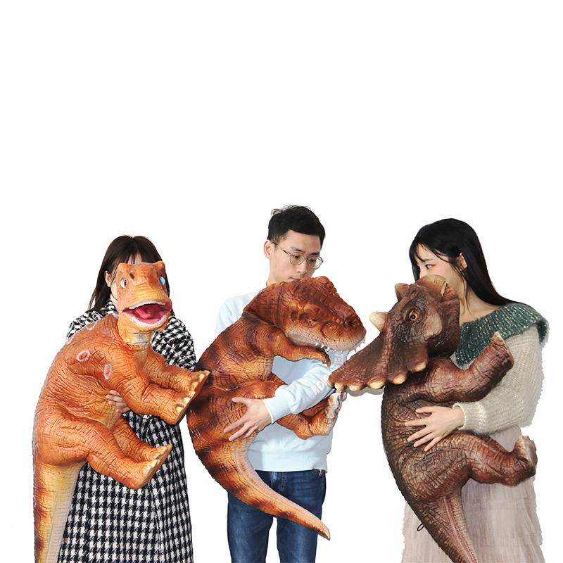 Lifelike Steel Animatronic Dinosaur Puppet with Educational Features for Youth (15-35 Years) Indoor/Outdoor Use