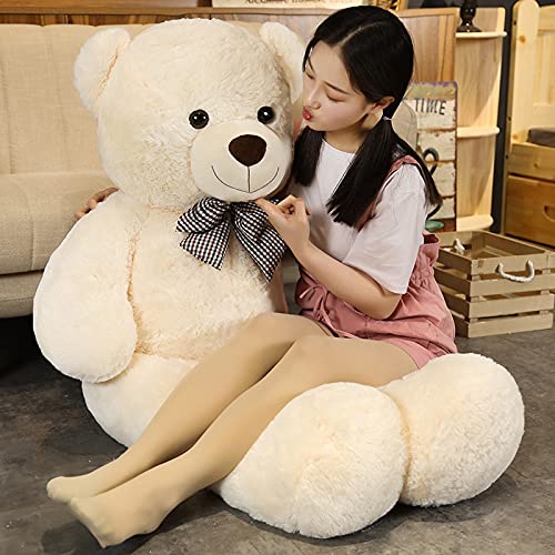 Unisex 4 Feet Giant Teddy Bear Life-Size Large Plush Stuffed Animal Soft Cotton with PP Cotton Filling for Baby Shower Children