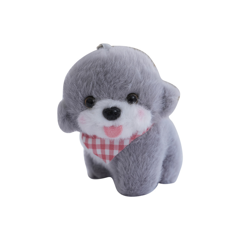 12CM Kawaii Stuffed Animal Toys Dog Keychain Cute Plush Doll Dog Breed Keychain Plushie Accessory Backpack Clip Peluches Machine