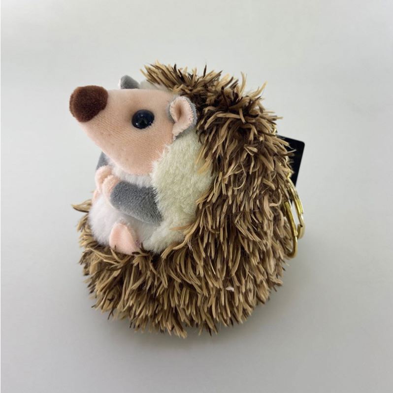 10cm Plush Hedgehog Keychain Stuffed Animal Cute Accessory Backpack Clip Christmas Birthday Gift Toy Plush Kids Pom Pom Keychain