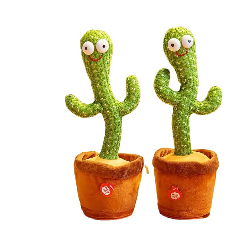 New Style Plush Talking Cactus Toy Dancing Swinging Singing Cactus Toy Electronic Movement Toy Gift