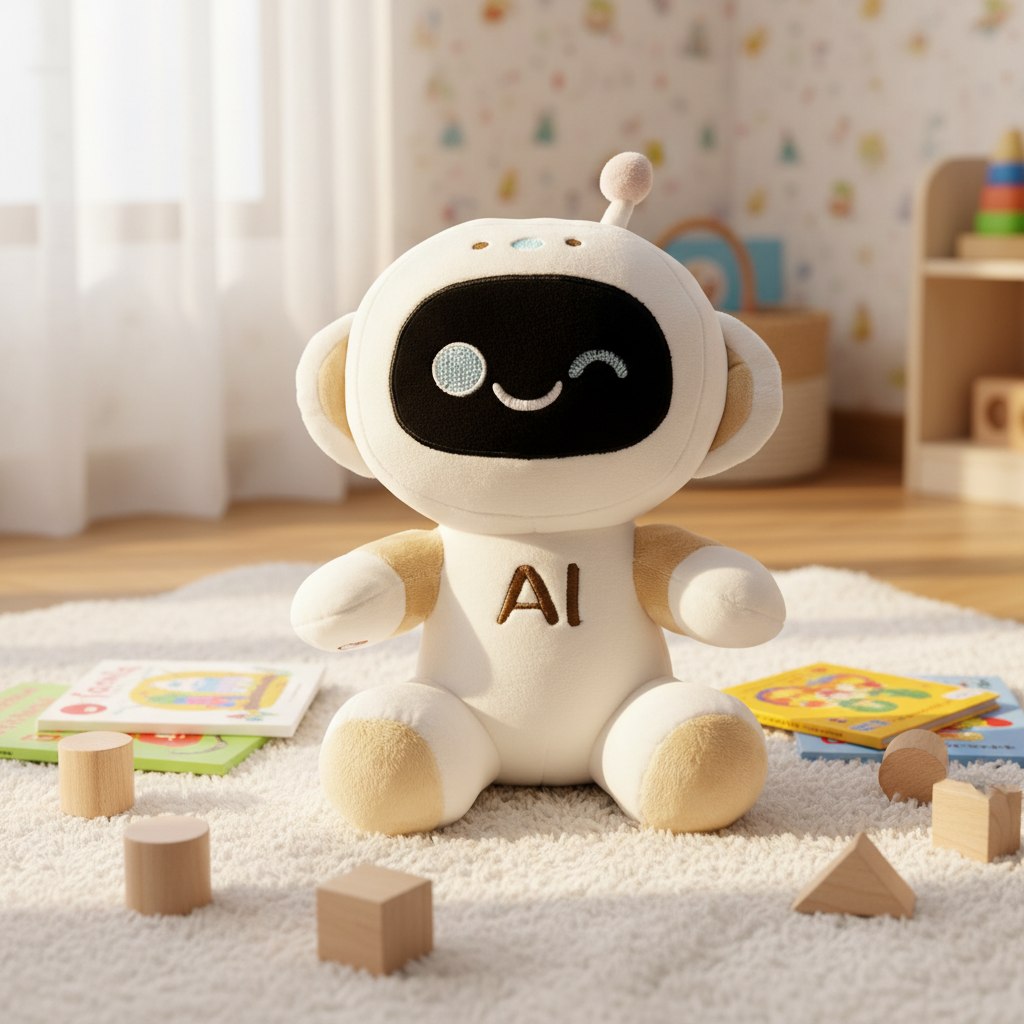 Eco Friendly Custom AI Smart Plush Toys Touch Response Talking Robot Stuffed Animal Soft Toys for Toddler Early Learning