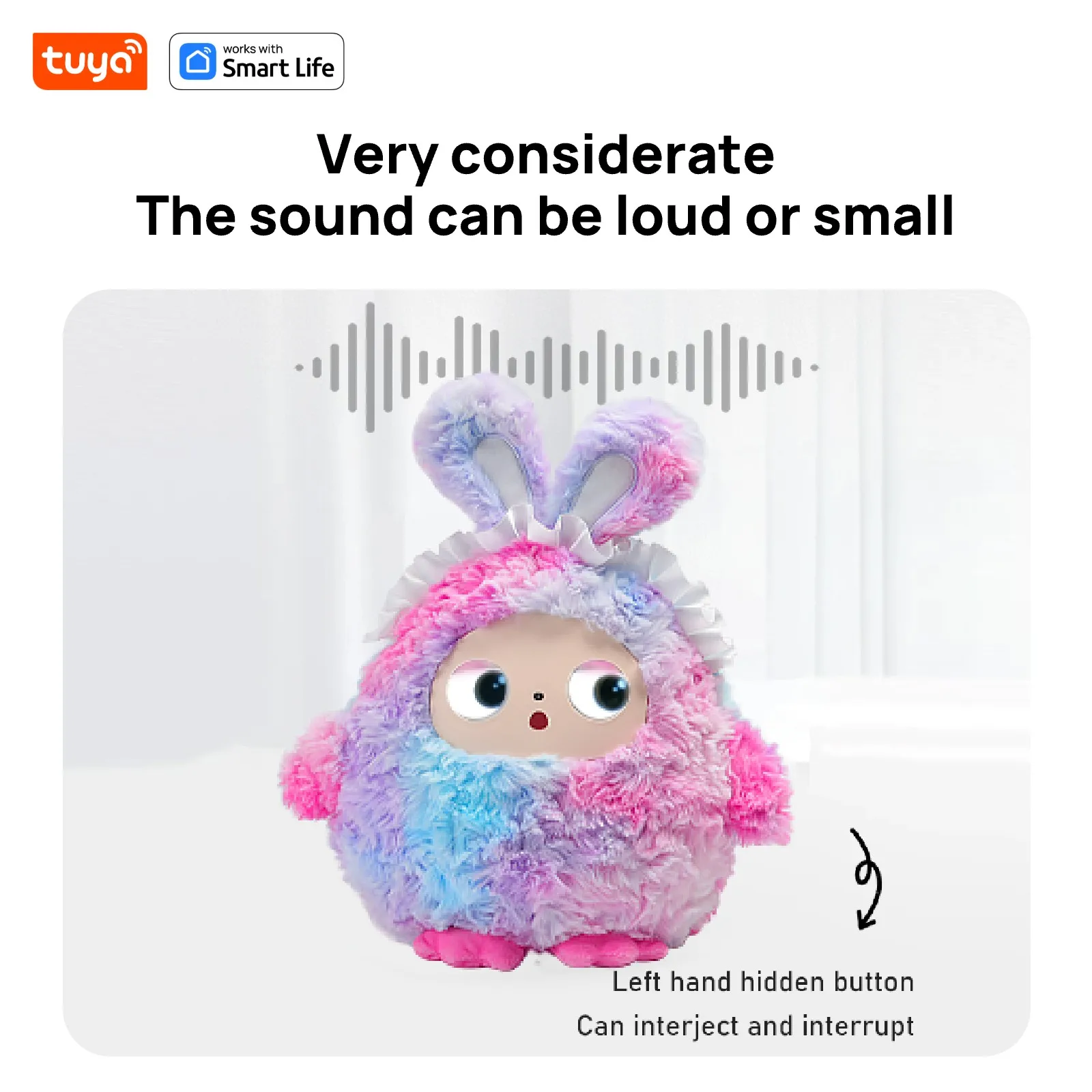 WIFI AI Talking Super Soft Cotton Vinyl Plush Toy Smart Interactive Companion Voice Recognition Learning Educational Doll