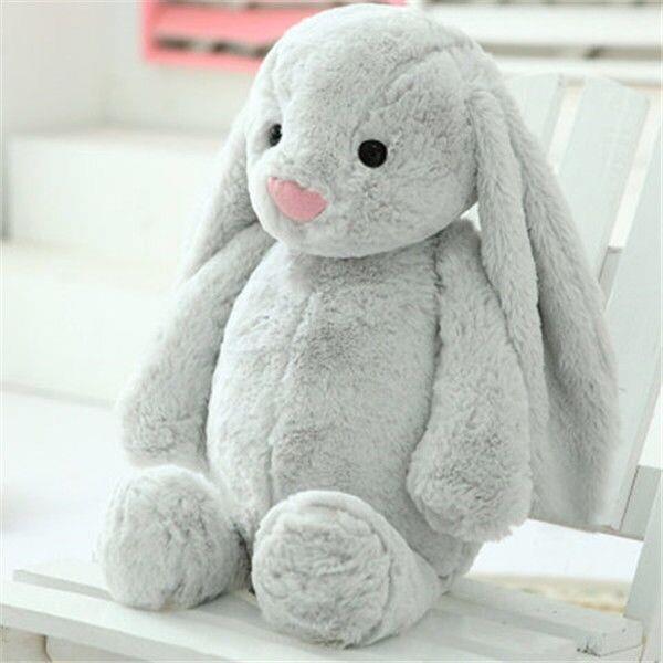 Easter Bunny Gift Soft Kawaii Cute Plush Peluche Bunny Rabbit Dolls Animal Stuffed Long Ear Plush Toy Washed Accessories
