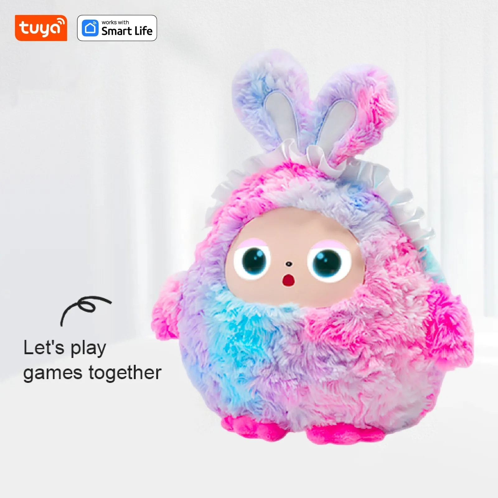 WIFI AI Talking Super Soft Cotton Vinyl Plush Toy Smart Interactive Companion Voice Recognition Learning Educational Doll