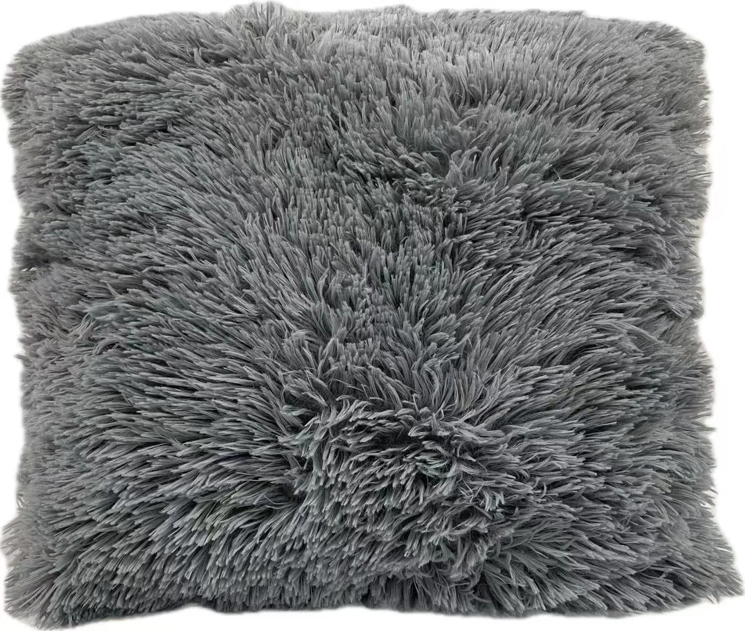 Beige Super Soft Plush Fluffy Decorative Throw Pillow Fake Fur Velvet Cushion Couch Sofa Bed Living Room