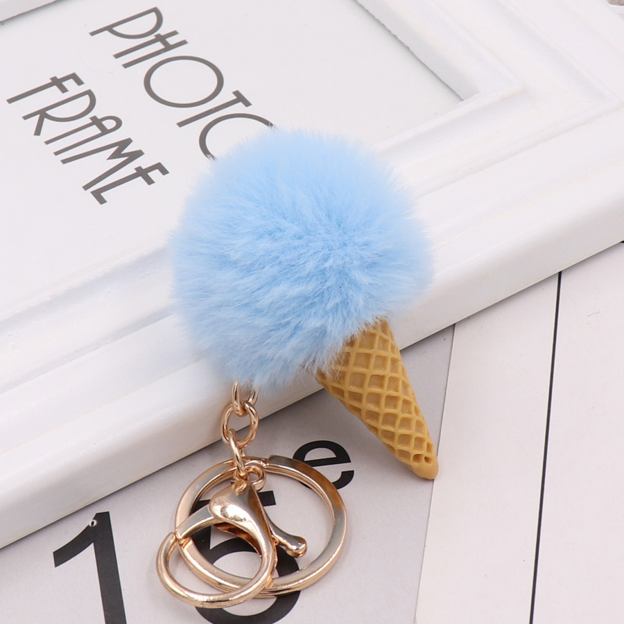 Ice Cream Cone Furry Pom Pom