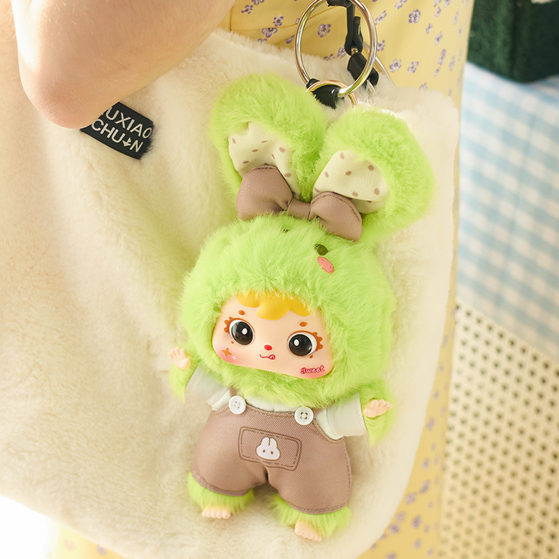 Authentic Samuel Little Rainbow Rabbits Baby Series Blind Box Cute Infant-Safe Stuffed Toy Collectible Gift for Kids