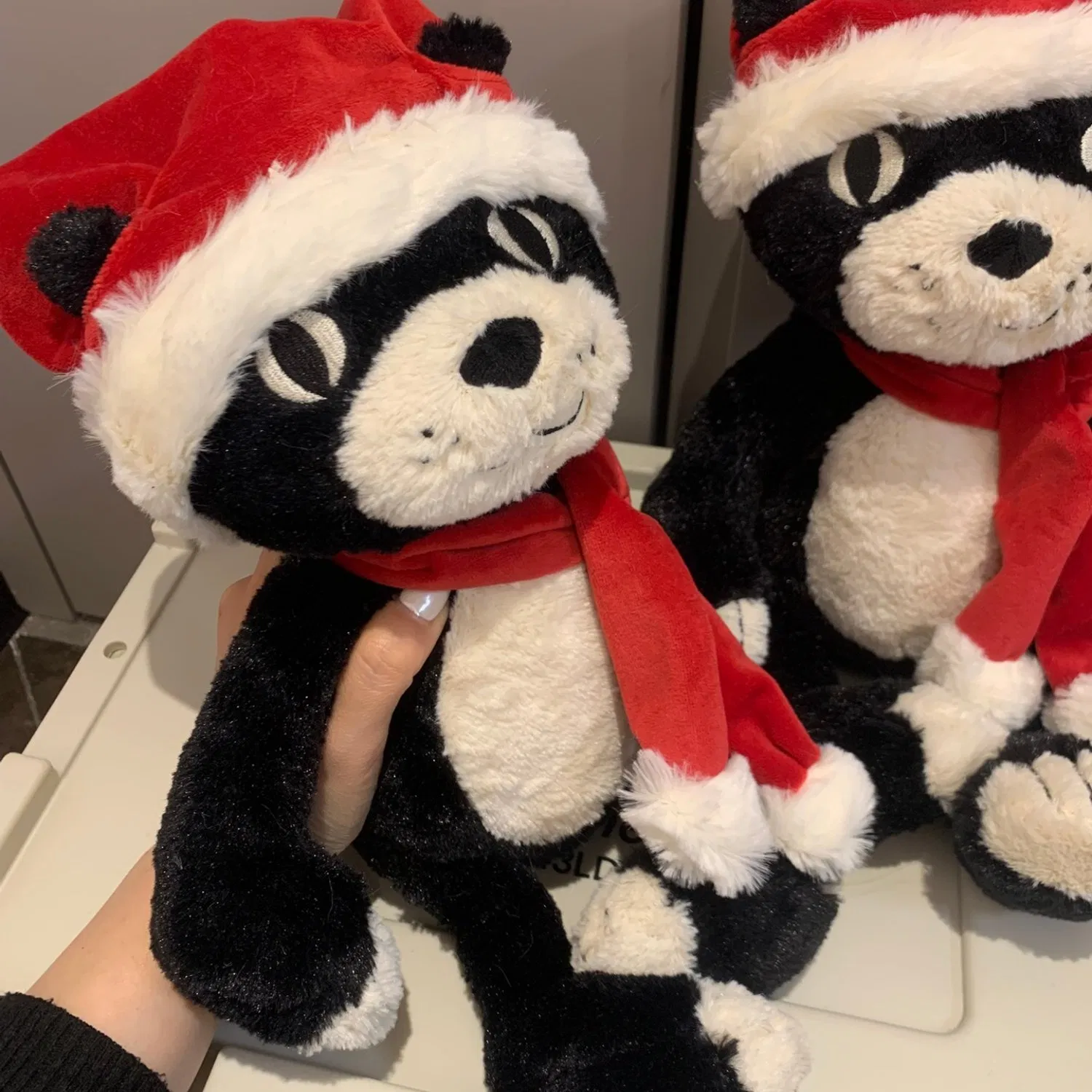 Lucky Christmas Cat Plush Toy Holiday Edition Festive Companion