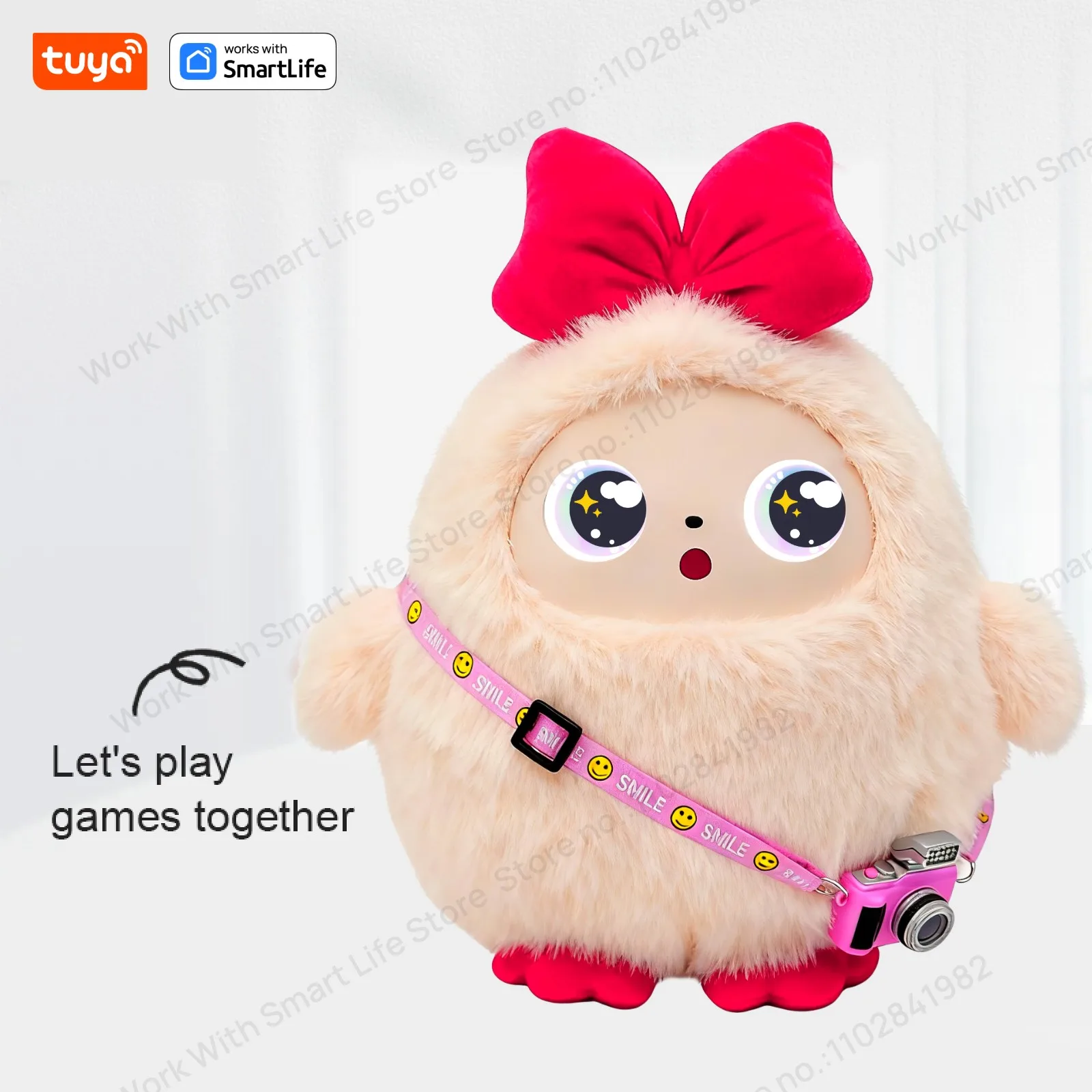 WIFI AI Talking Super Soft Cotton Vinyl Plush Toy Smart Interactive Companion Voice Recognition Learning Educational Doll