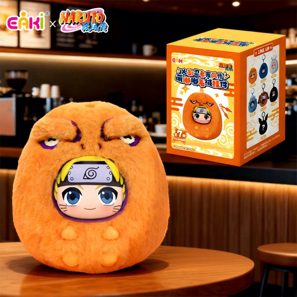 New Release 100% Original 6PCS/Set Nar Utoo Shippuden Adorable Beasts Vinyl Plush Doll Anime Figure Blind Box Toy Keychains